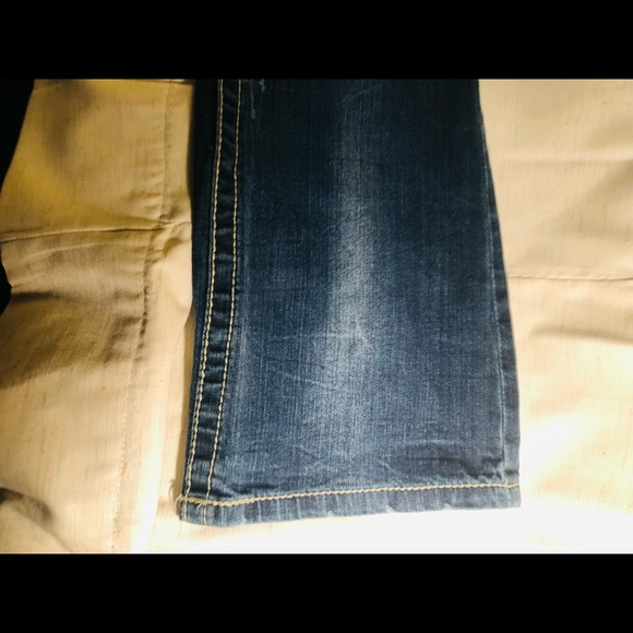 DayTrip Leo Bootcut Distressed Denim Size 27 S - Picture 5 of 6